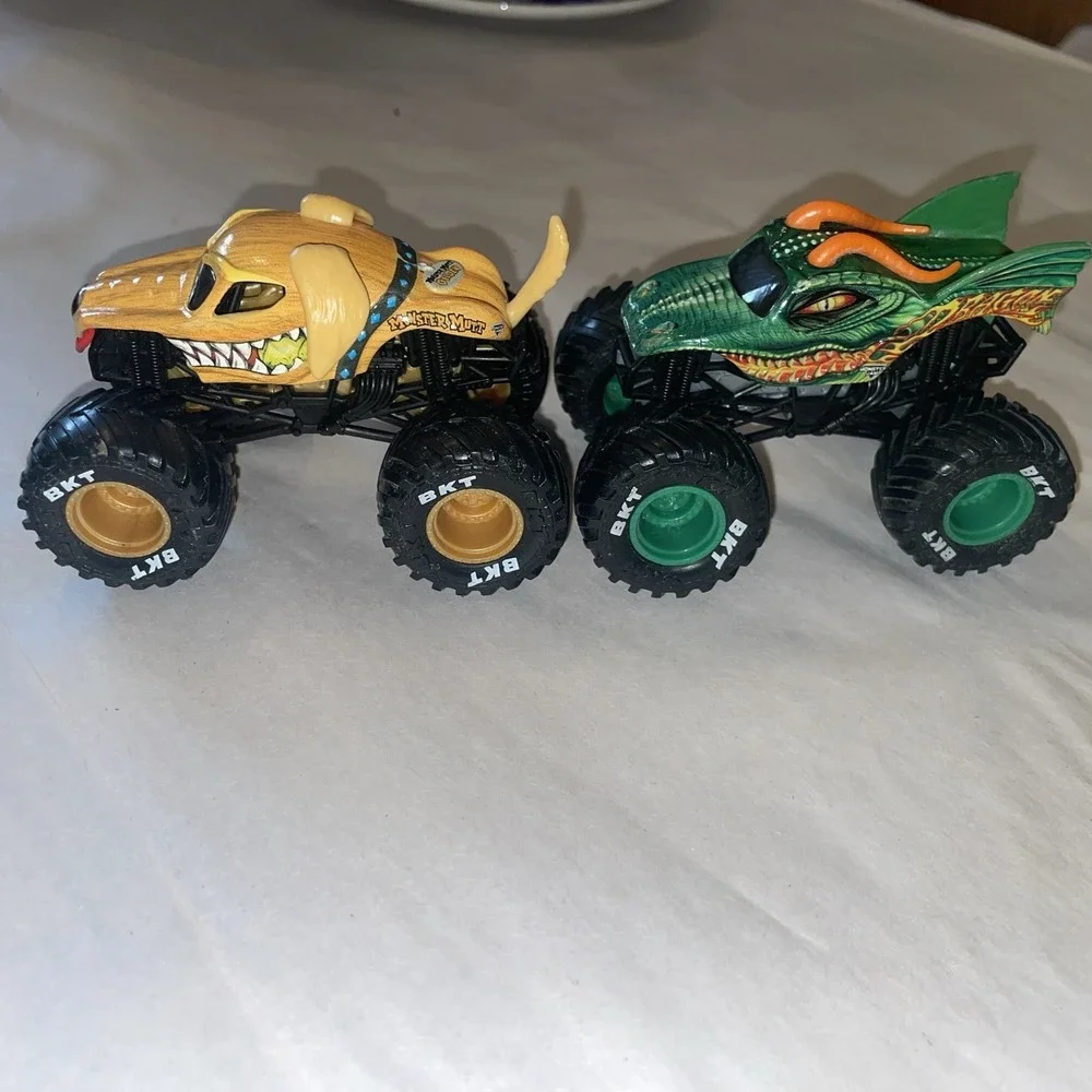 Four Monster Truck Metal Body Diecast 1:64